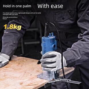 D东成修边机木工槽雕刻神器IY倒装铝开76437塑板装修多功能木电铣