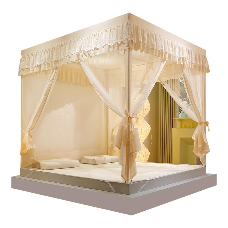 蚊帐家用290一25AJM-0230新款150x底10遮光帘体式1米5床1米9回款t