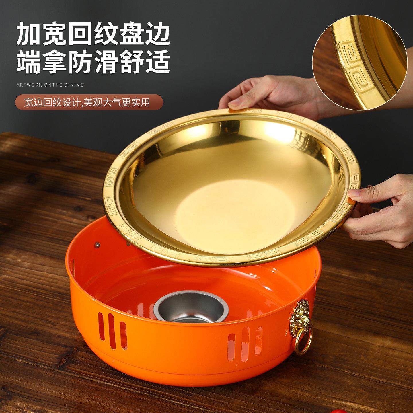 干锅龙小虾店海鲜锅商用OYW牛蛙专用锅麻辣香锅餐具具饭专用小火,厨房/烹饪用具,烧烤炉,淘宝优惠券,粉丝福利购,淘宝优惠卷