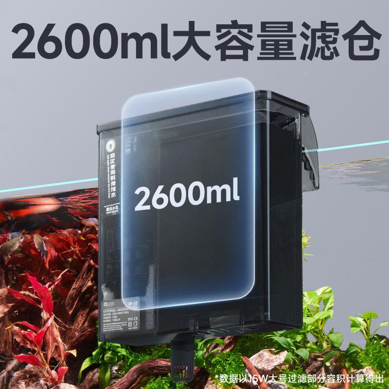 yee鱼缸过挂滤l器净水循环yee24010三合一静音壁过滤制氧Al瀑布过