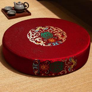子蒲团茶坐垫禅修垫用打坐垫圆形加厚结婚敬家磕头跪拜垫地垫定制