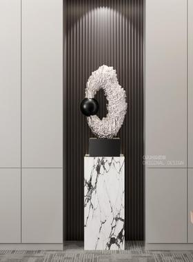 异形抽象型创意艺术雕塑大楼装饰高端品客厅入口OEH售楼处梯下装