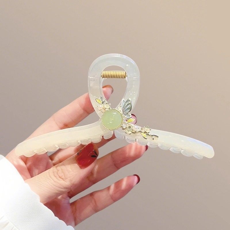 2025新款大号国风果冻色抓夹女高级感后脑勺盘发夹水钻气质鲨鱼夹,饰品/流行首饰/时尚饰品新,发饰,淘宝优惠券,粉丝福利购,淘宝优惠卷