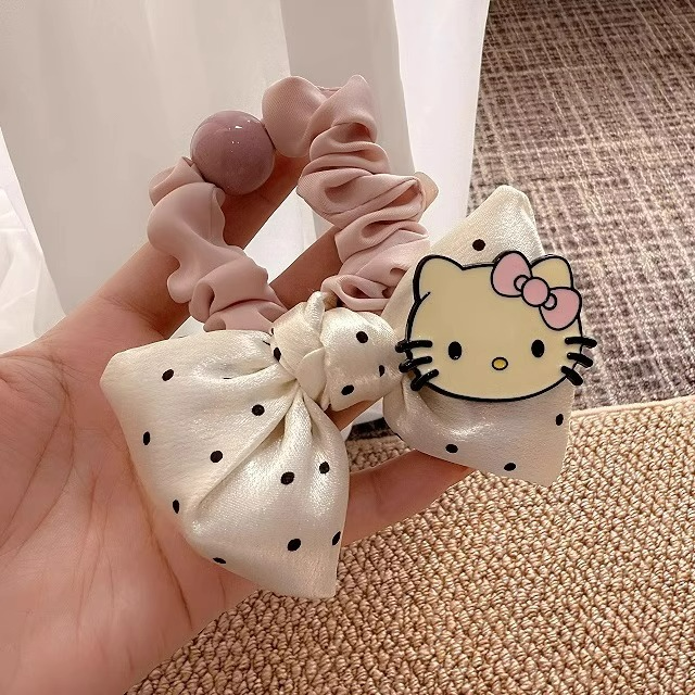 可爱KT猫简约蝴蝶结发圈