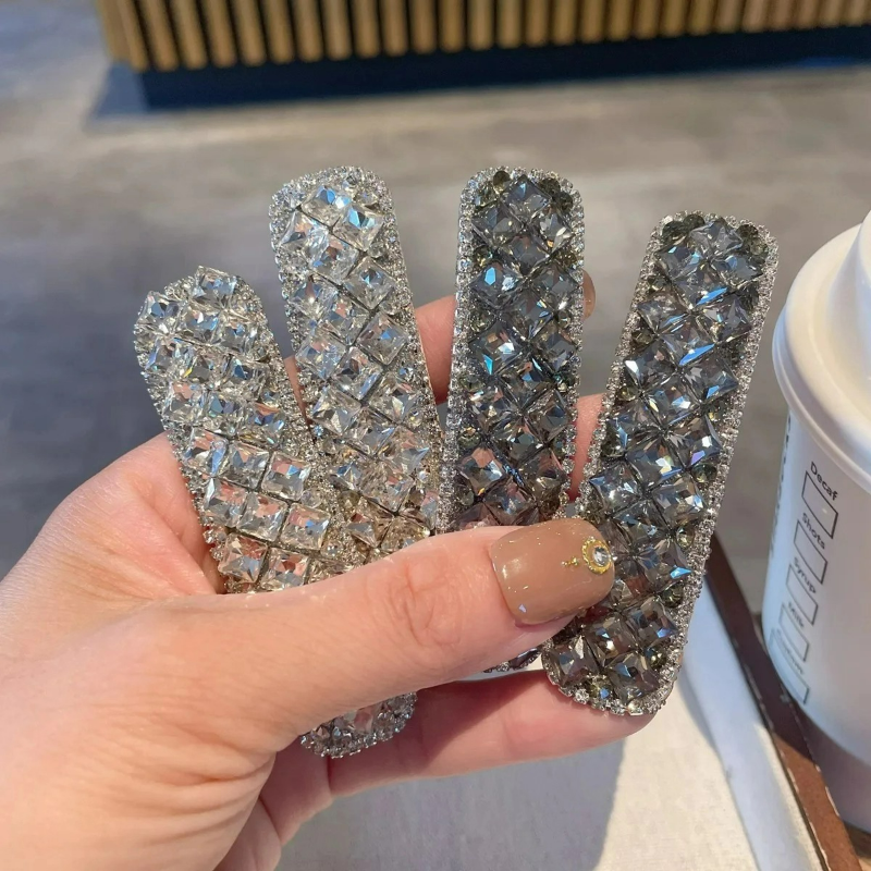 新款高级感满钻发饰简约