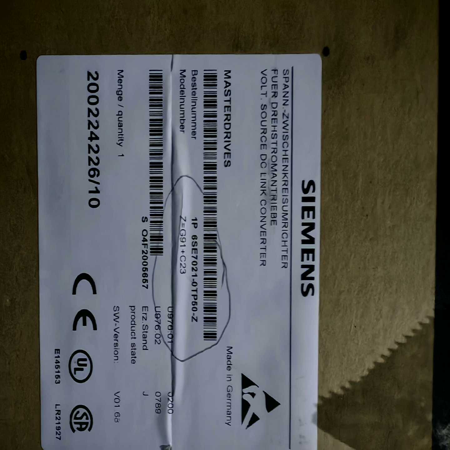 伺服70变频器6SE7021-0TP50-Z，只有询价