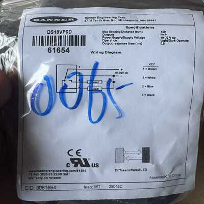 -【全新原装】BANNERQS18VP6D漫反射式光电--议价商品
