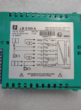 PEPPERL  FUCHS LB 3105 A PART NO 541964