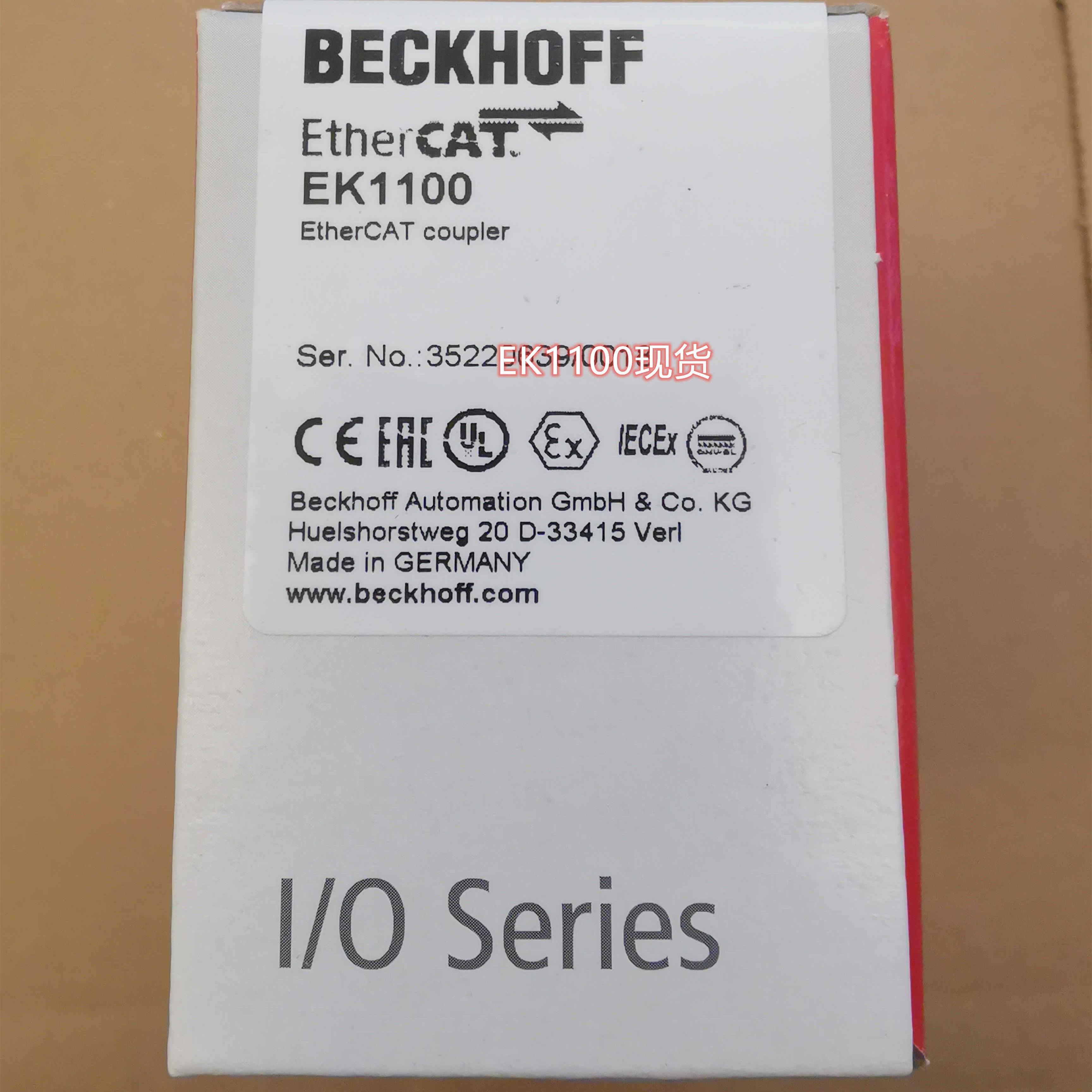 配件德国进口BECKHOFF EK1100 EK1501倍福总线模块议价