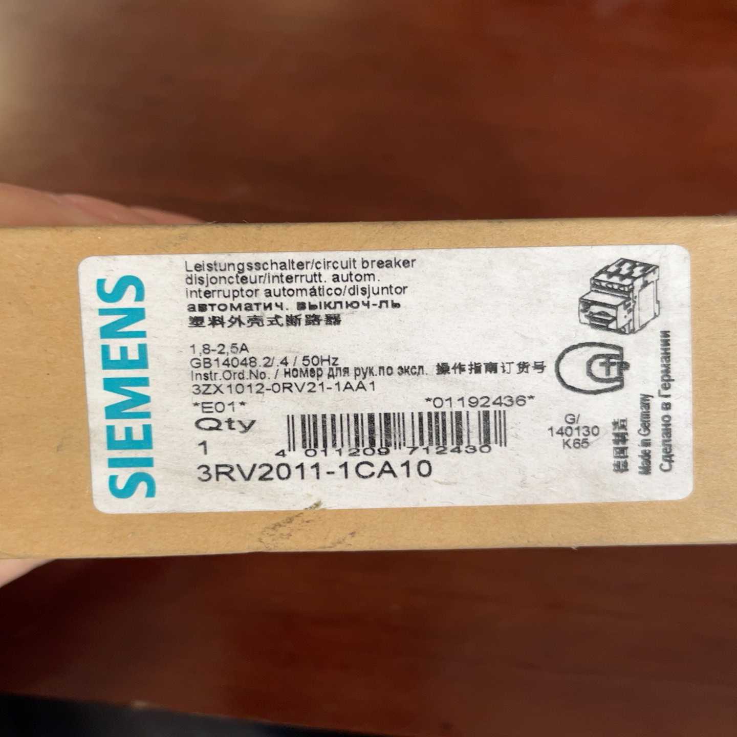 断路器3RV2011-1CA10【询价】