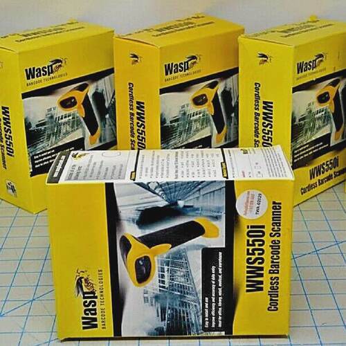 WWS550 LOT OF 6  CORDLESS BARCODE SCANNER  WASP