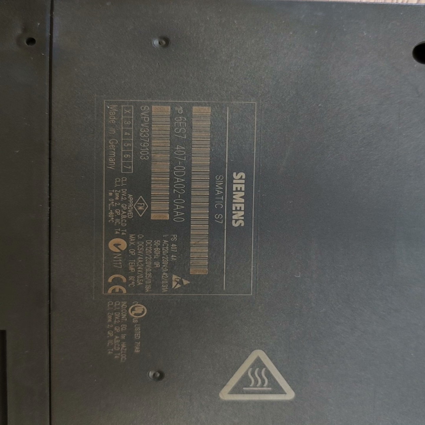 【请询价】407-0DA02-0AA0德国原装外观成色如图功能正