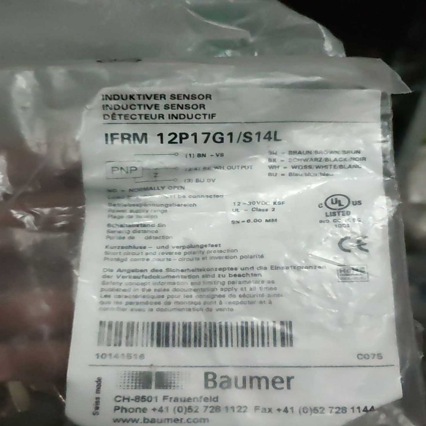 咨询-瑞士Baumer堡盟电感式接近开关传感器