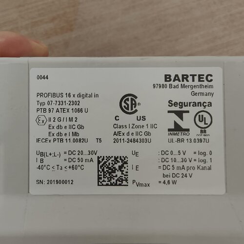 询-BARTEC PROFIBUS 16 X Digital i