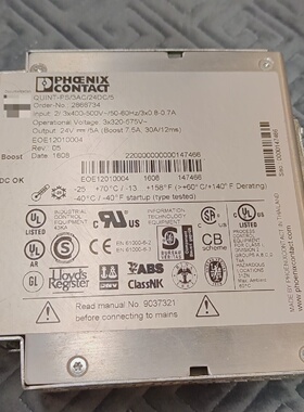 菲尼克斯电源售QUINTPS3AC24DC5功能拍前询价