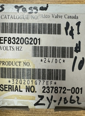 ASCOEF8320G201SOLENOIDVALVE35PSI1/4