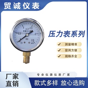 1.6级 贸诚仪表不锈钢压力表 100B M141.5 1.6MPa