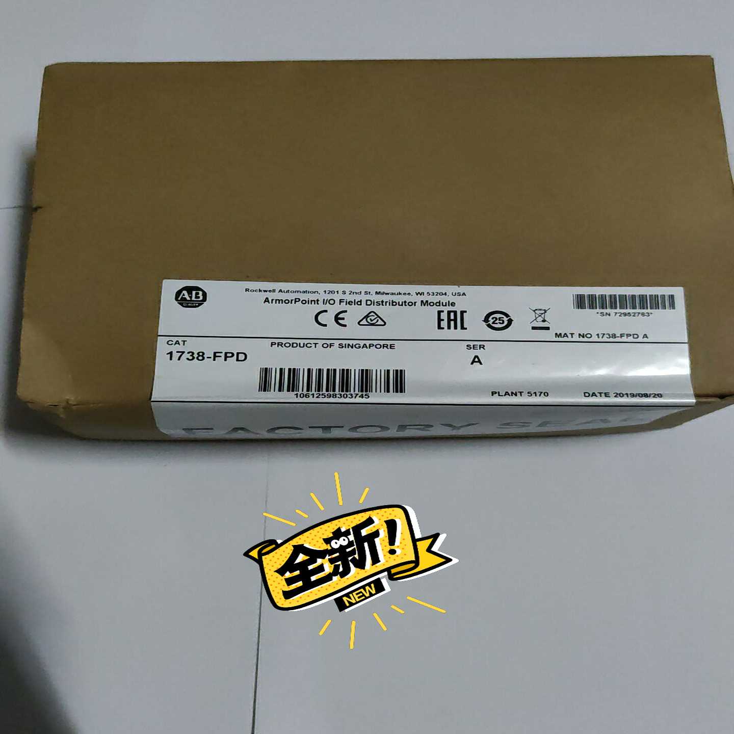 【议价】AB模块型号:1738-FPD适用