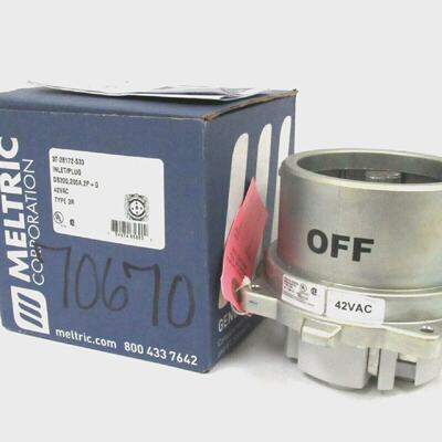 NEW MELTRIC 3728172S33 DS200 INLET PLUG 3728172S33