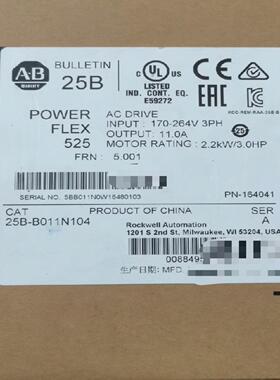 25B-B011N104交流变频器2.2kWAB原询价