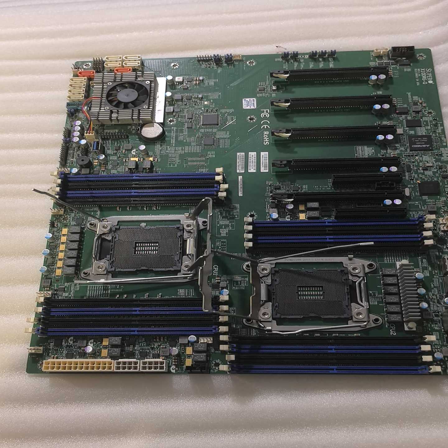 （议价）超微x10DRG-Qx99双路服务器主板，针脚有一根