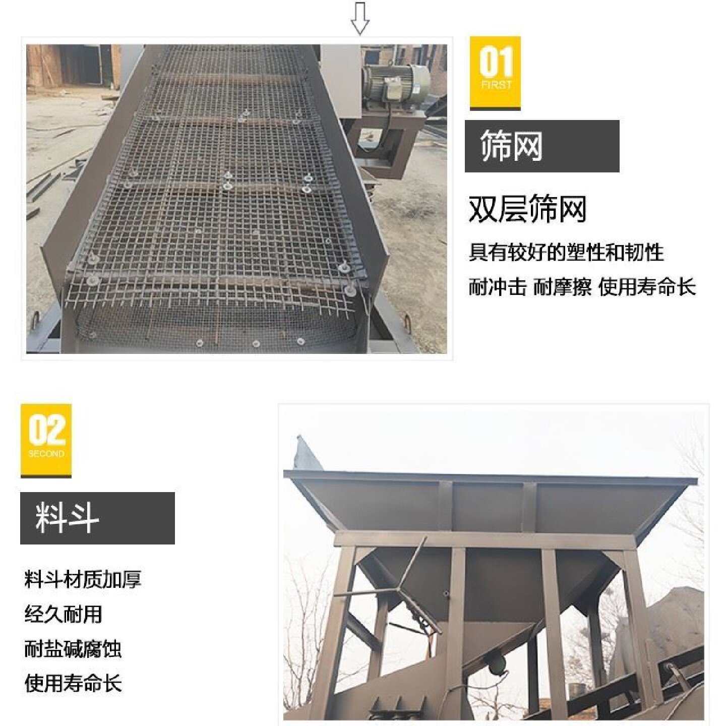 全自动大型筛沙机50型滚筒小型振动筛203080震动移动式砂石分离机