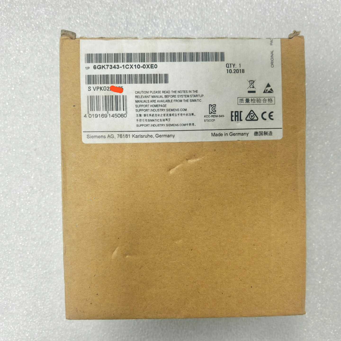 6GK7343-1CX10-0XE0西门子SIMATIC