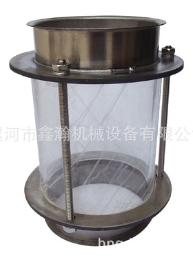 视镜流体视镜玻璃钢透镜卡箍式管道不锈钢快装视镜带保护罩