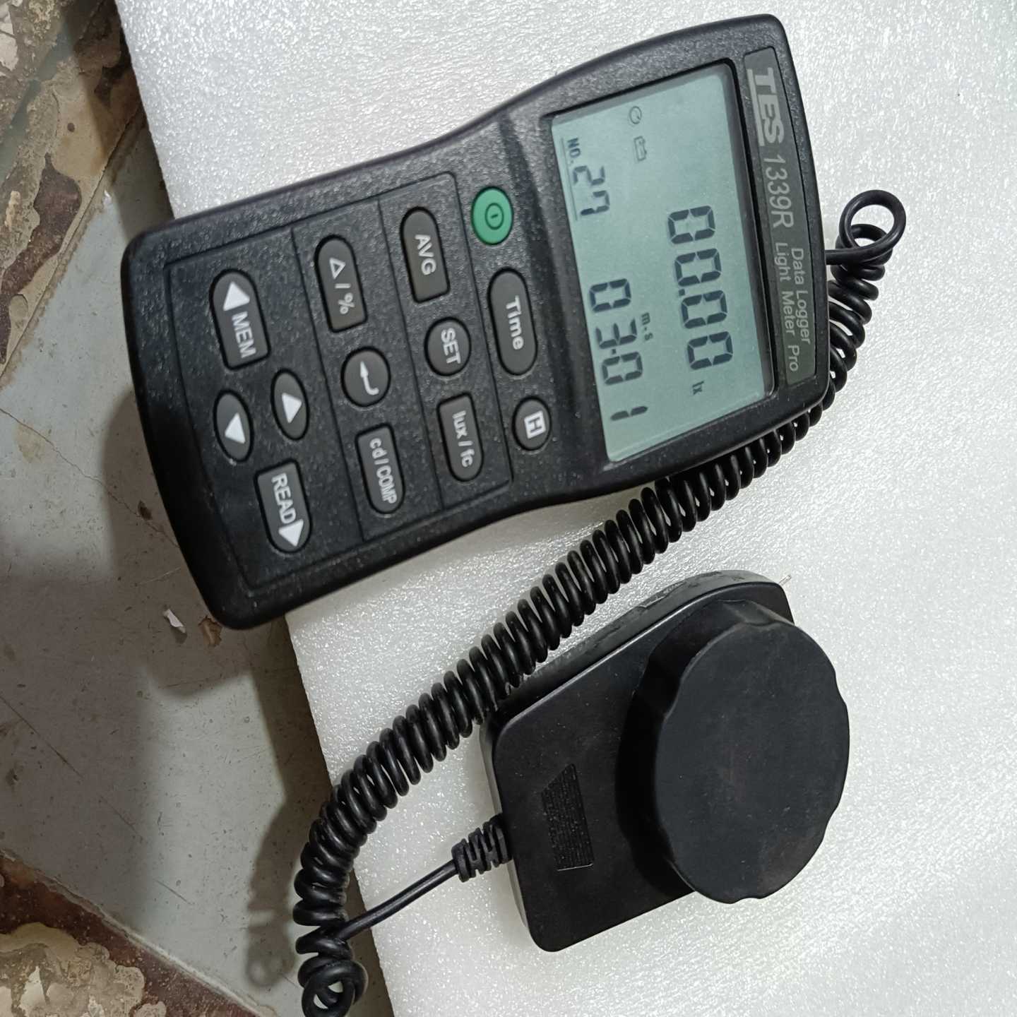 台湾泰仕TES1339照度计，成色很新，功能正常拍前询价