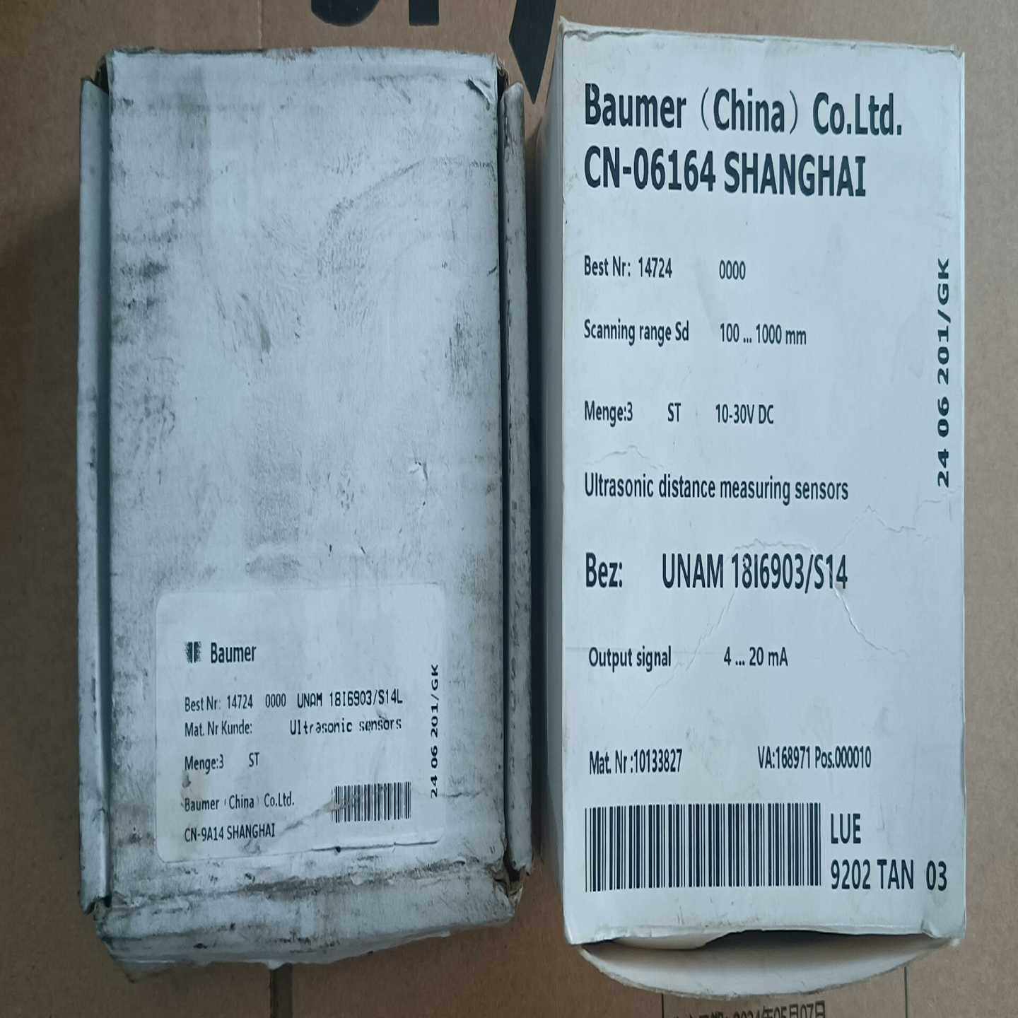 Baumer堡盟超声波传感器UNAM18I6903/S询价