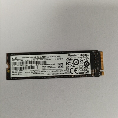 询-WD西数SN720NVMEM.22280SSD固