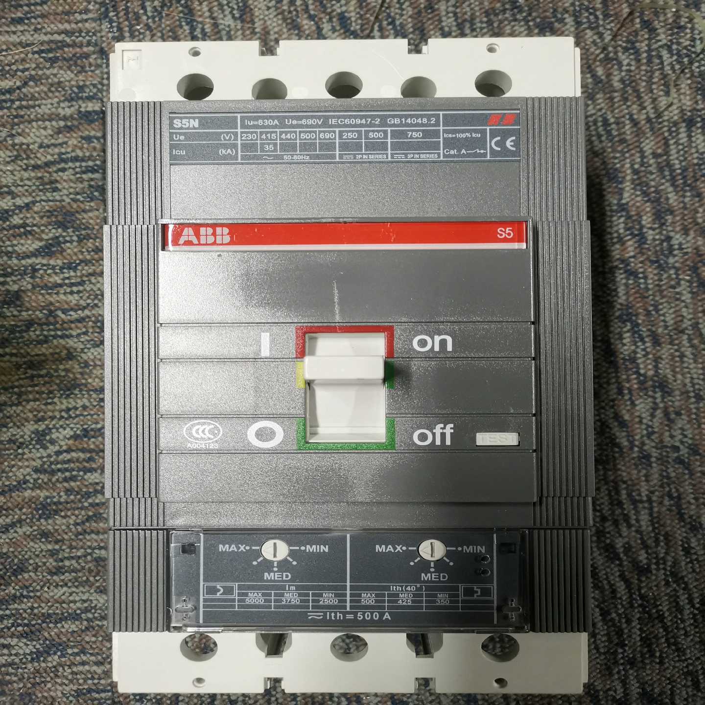 ABB S5N 630 500A塑壳断路器~询价