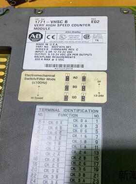 AB 1771-VHSC B高速计数器模块美国原装全新拆议价商品
