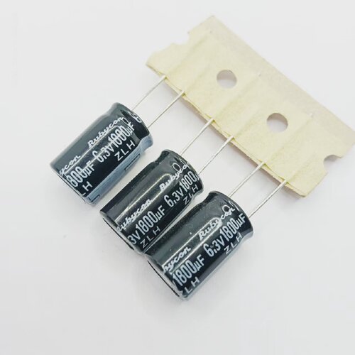 10只6.3V1800uf红宝石ZLH铝电解电容器10*16高频低阻电源CPU滤波
