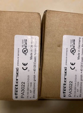 议价全新易福门IFM压力传感器型号PA3022德国原装正品