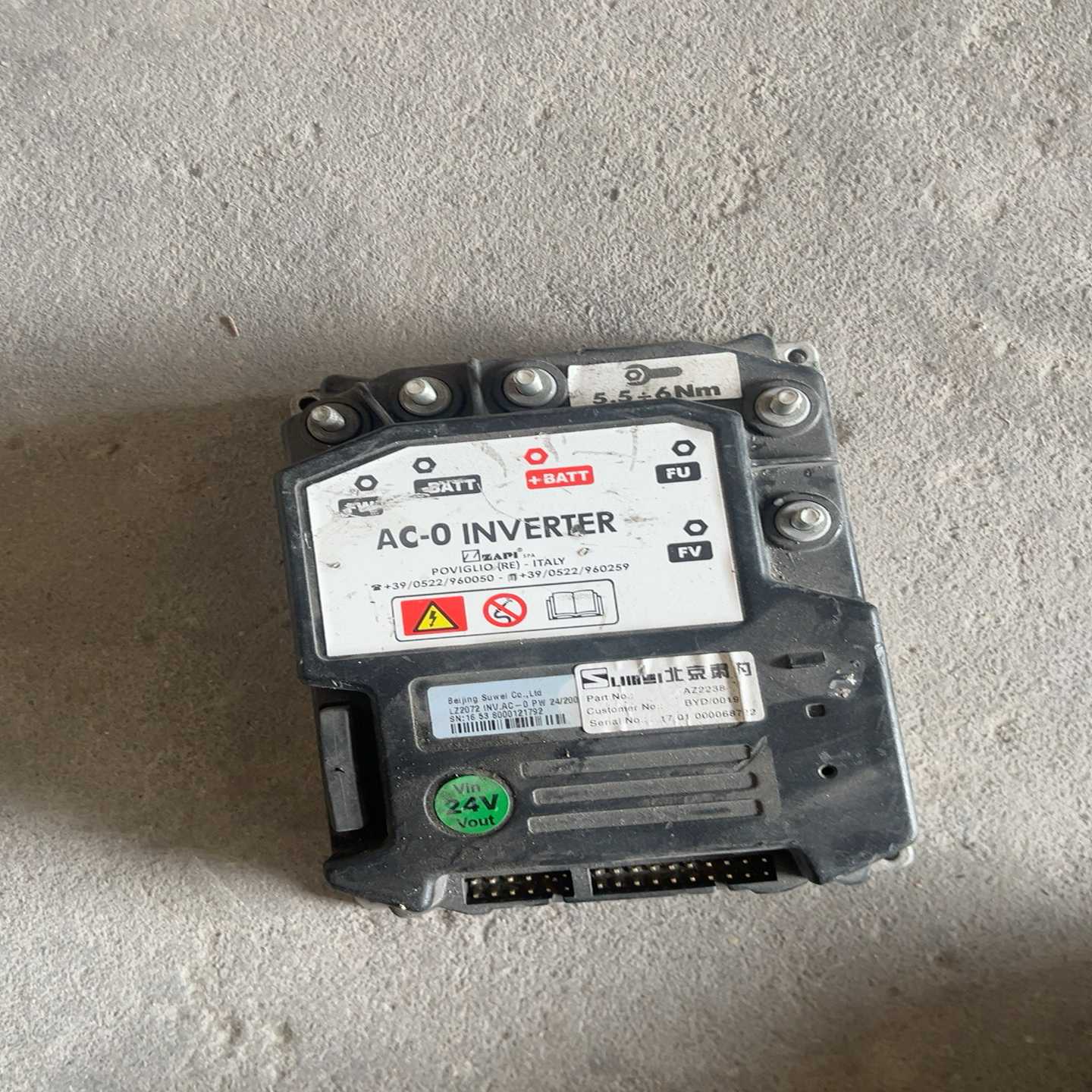 ZAPI萨牌AC-0INVERTER控制器，24V电压，意--议价商品