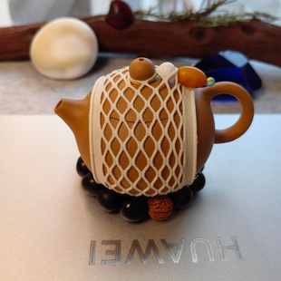 茶壶收纳网兜茶具保护套紫砂壶茶壶茶碗保护带户外旅行防磕碰配件