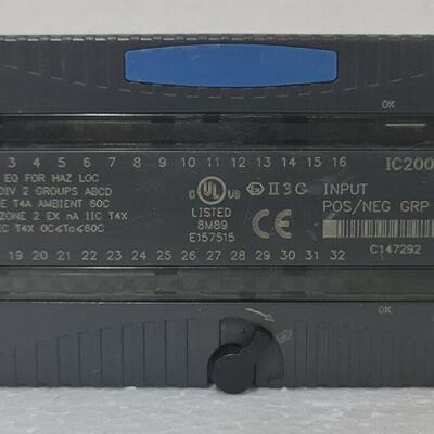 GE Fanuc IC200MDL650F Input 24VDC POSNEG Logic 4 Groups of 8
