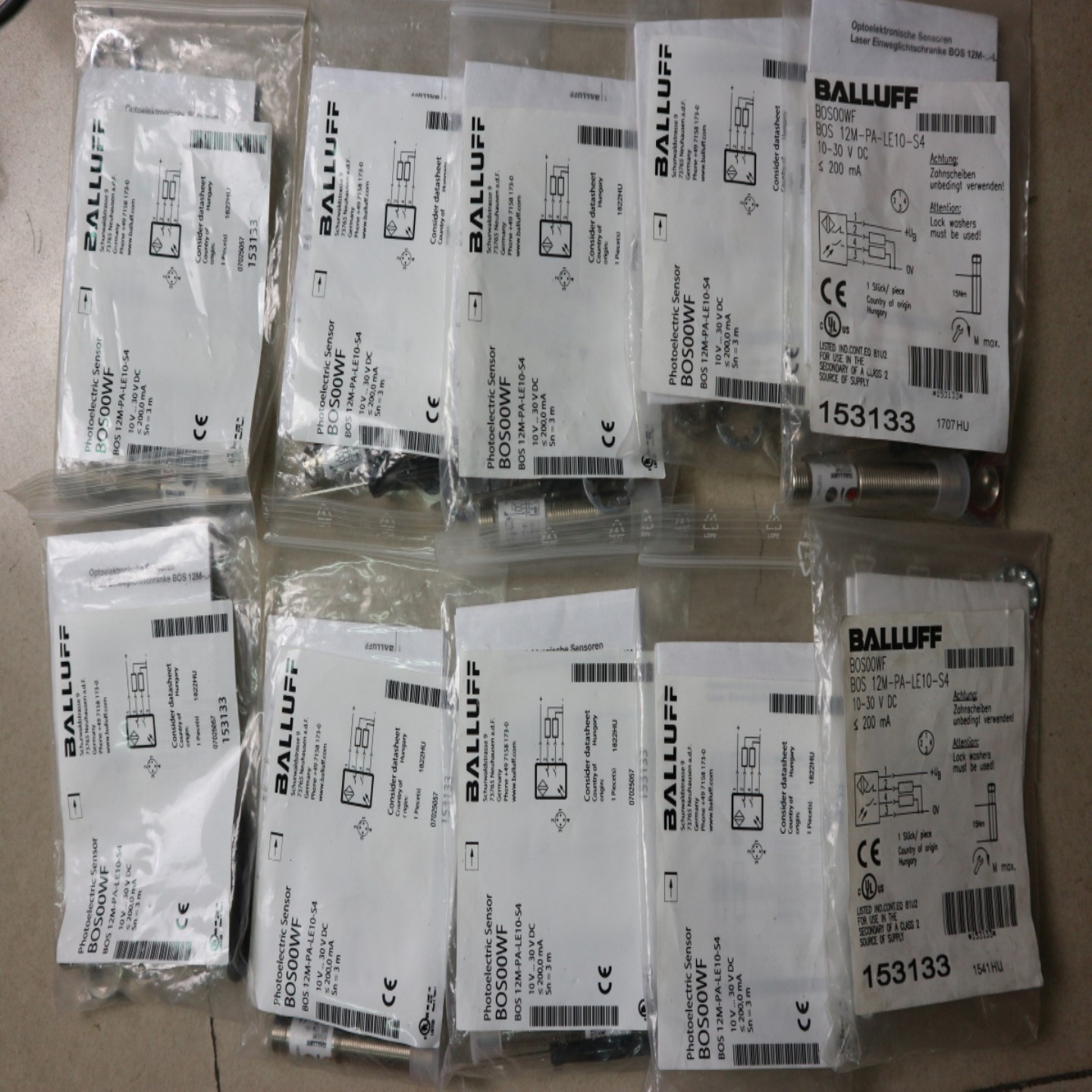 售前询价售前询价全新原装巴鲁夫 BOS00WF BOS 12M-PA-LE10