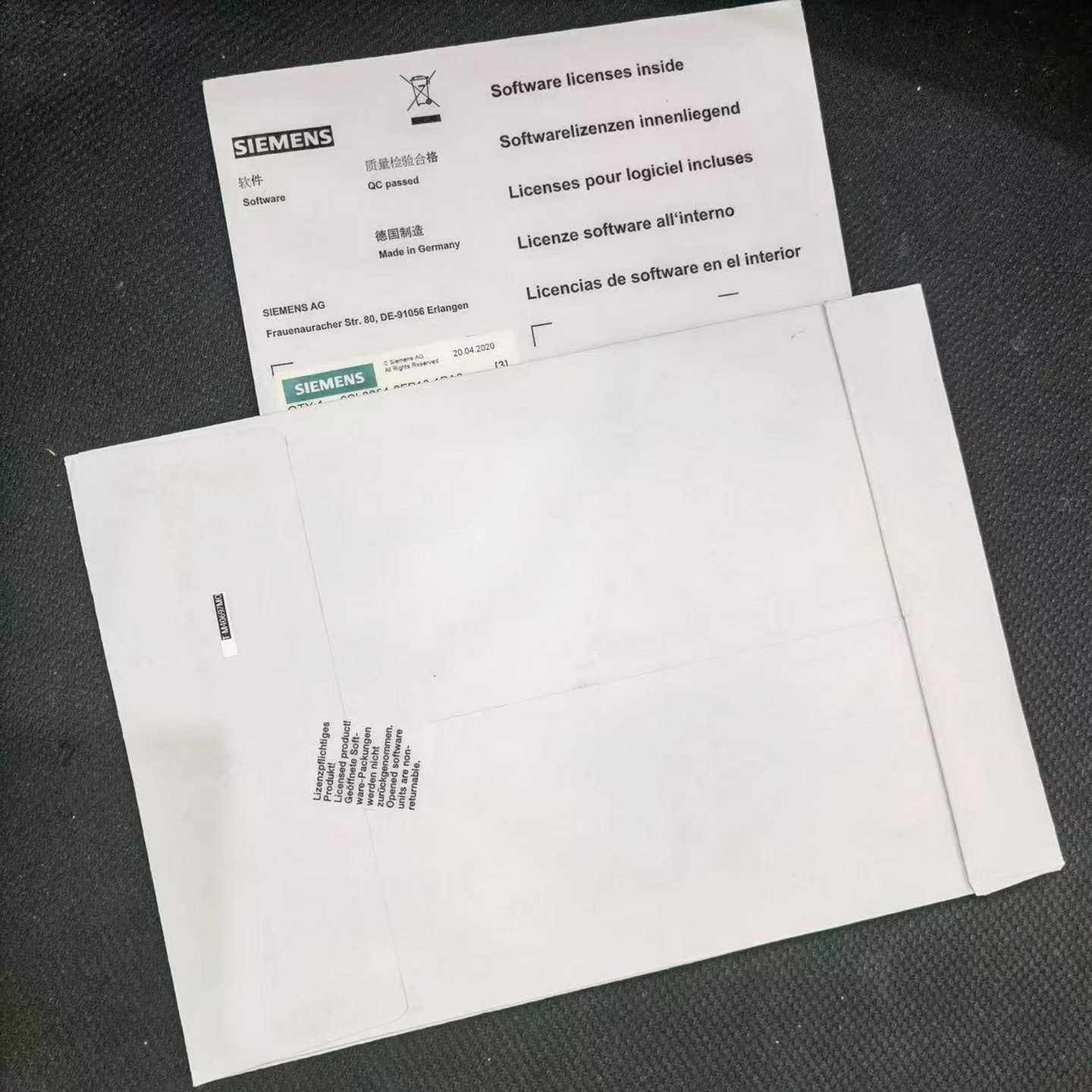 询价全新原装正品未拆封西门子工业卡6FC5831-1GY00-0