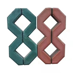 井字砖植草砖八字砖双八字草坪砖停车位砖草坪砖x砖蝴蝶背心砖