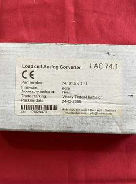 丹麦原装H&BLAC74.1称重传感器转换器，型号74.--议价商品