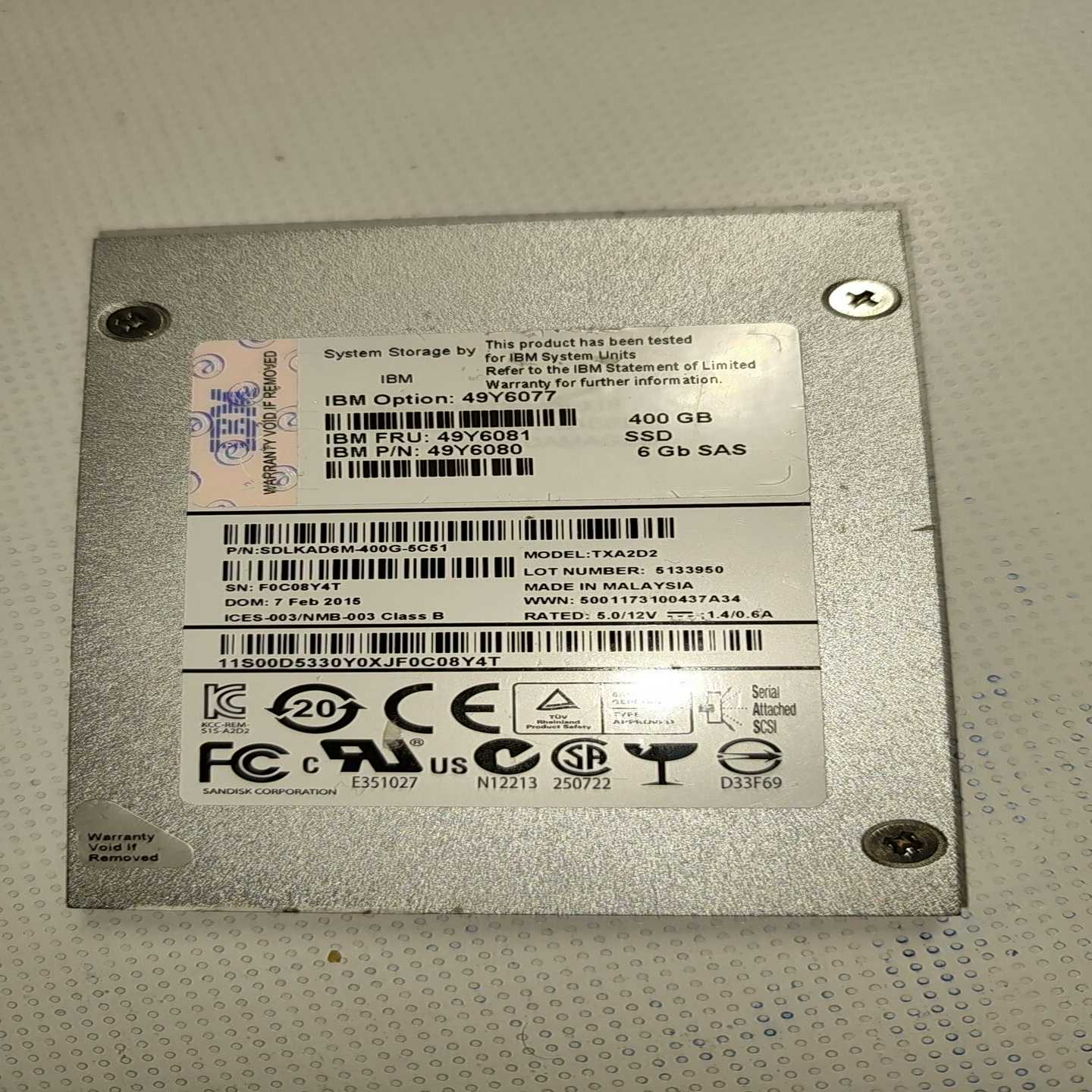 IBM2.5寸SAS400GB6GBIBM49--议价商品