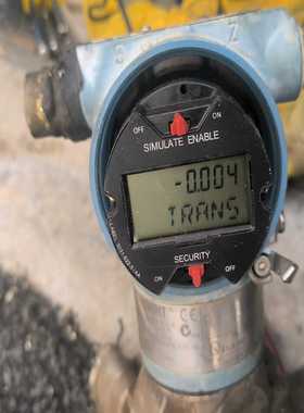 二手拆机罗斯蒙特压力变送器显示屏，蓝色外壳，带HART通讯协-询