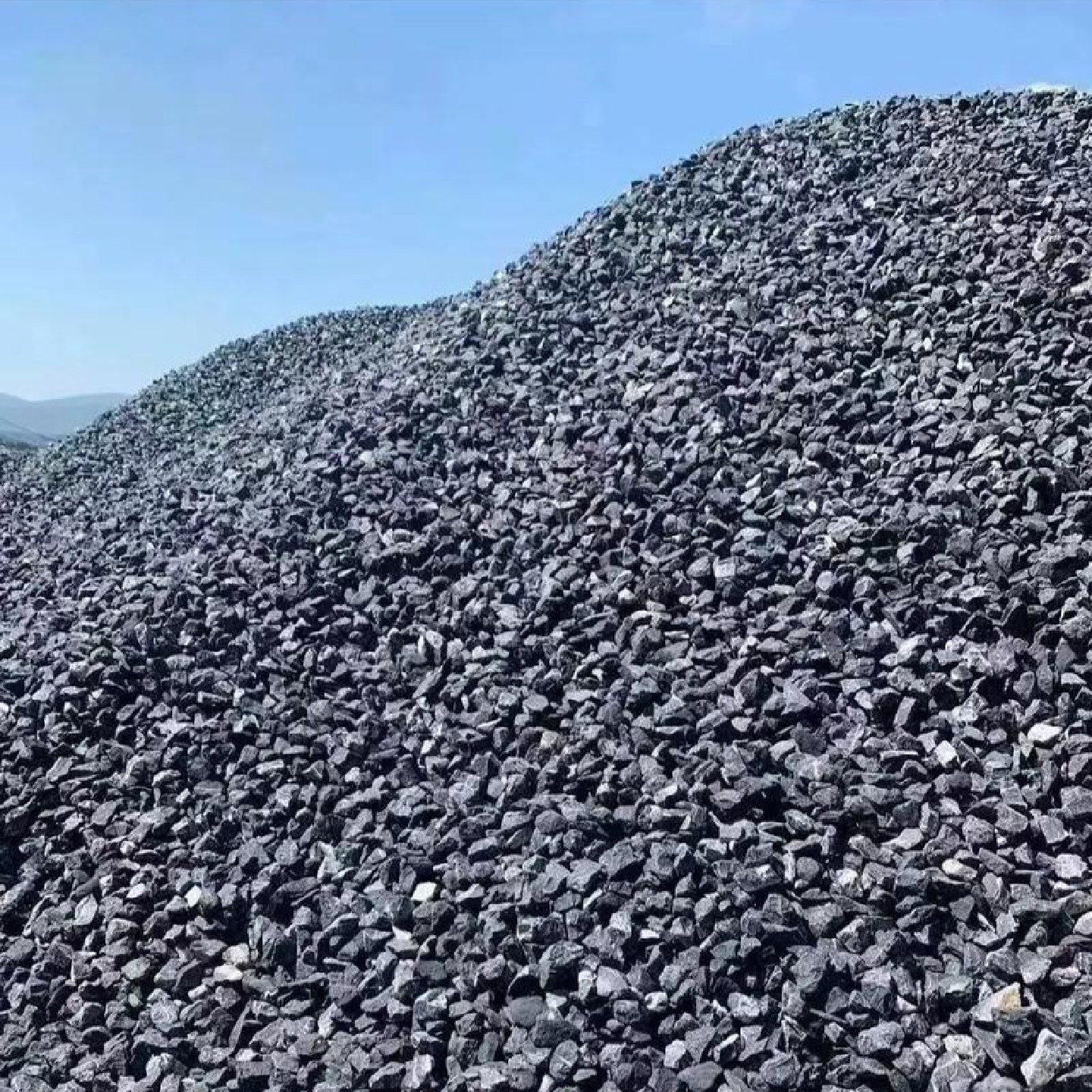 深灰色石黑色砾石花园造景庭院铺面石枯山水青铺路水磨鹅卵石