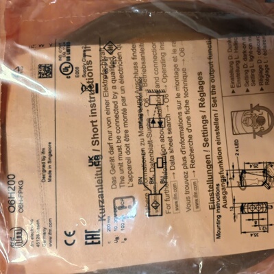 寻IIFM易福门光电开关O6H200