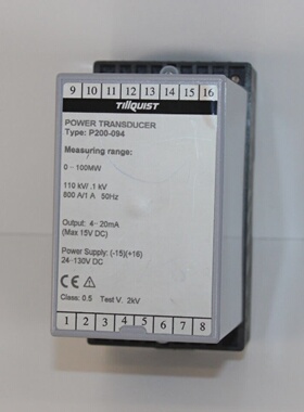 Tillquist P200094 Power Transducer 0100 Mvar