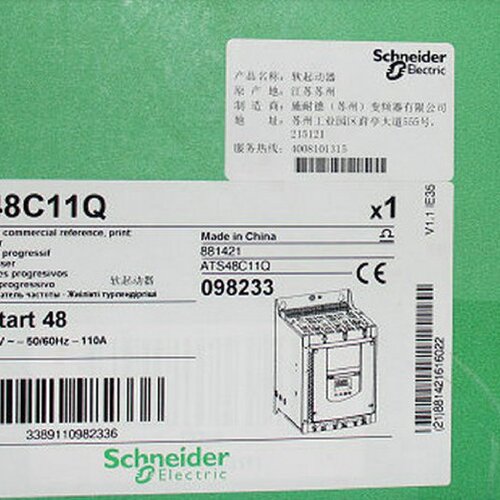 议价施耐德软啓动器ATS48C11Q 55KW三相230-415V原装正品 大量现