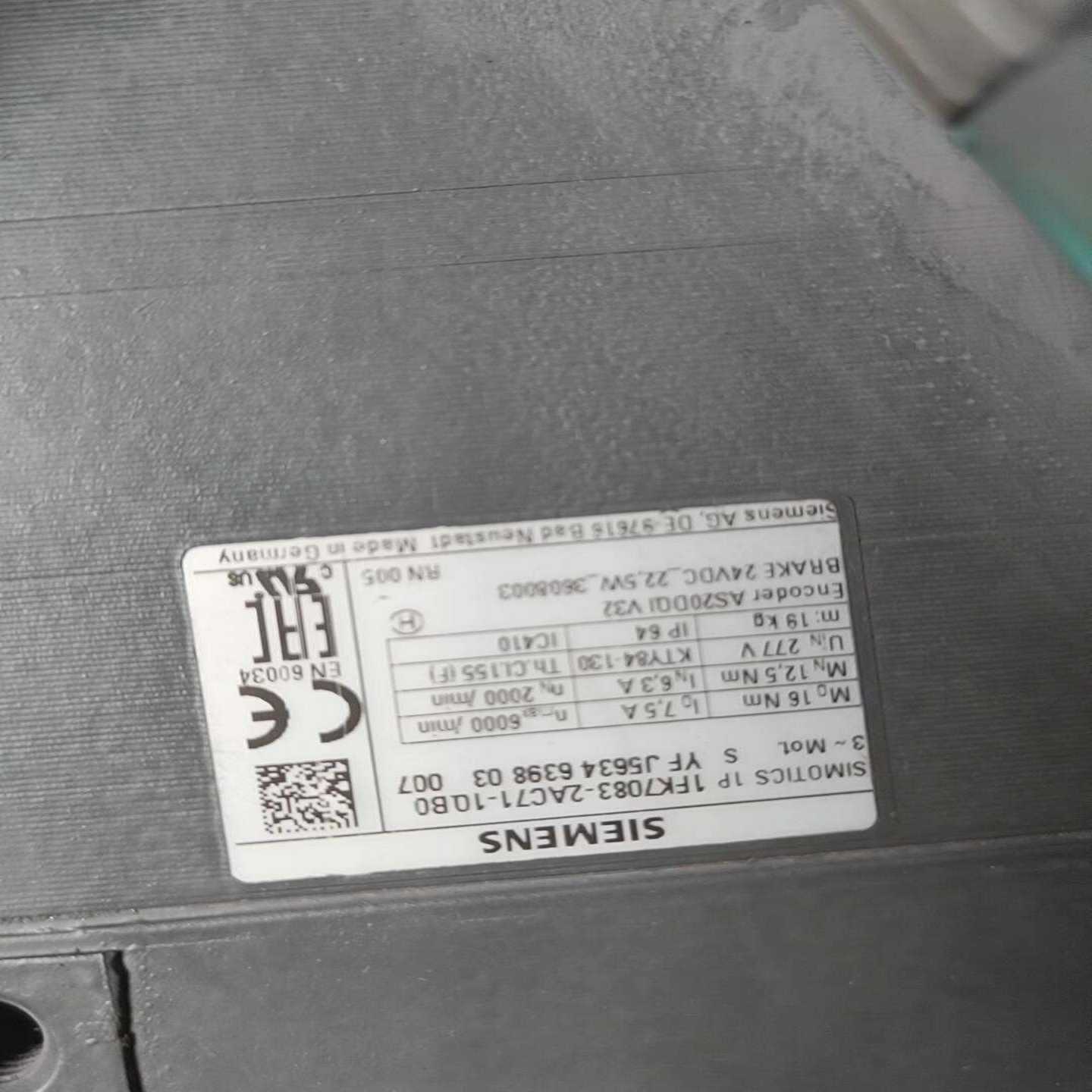 西门子伺服电机1FK7083-2AC71-10B0，德国原装-议价