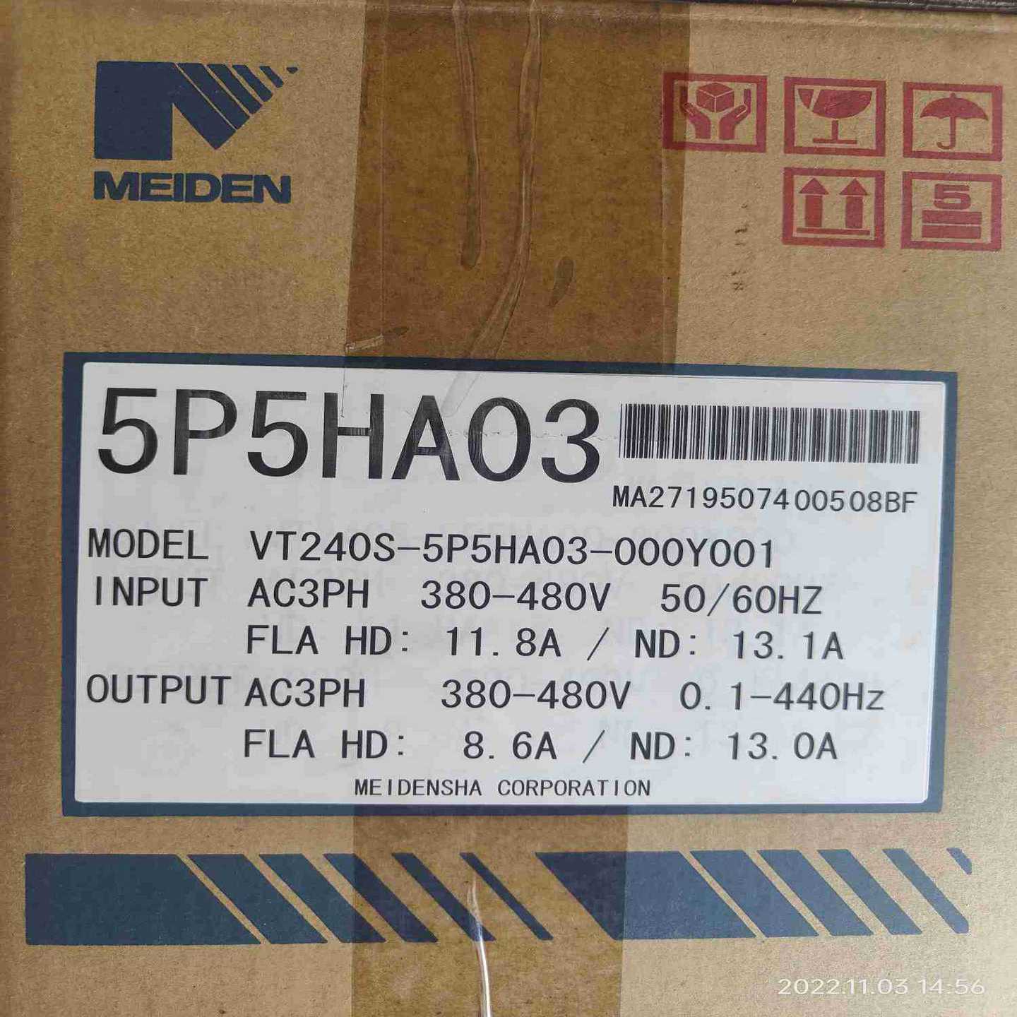 明电舍变频器vt240s-5p5ha03u-000y001